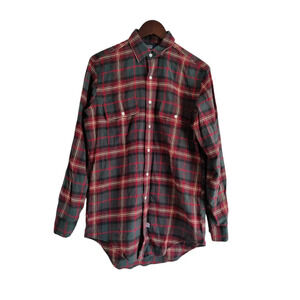 Polo by Ralph Lauren Flannel Plaid Long Sleeve Button Down Red‎ & Green Shirt  S